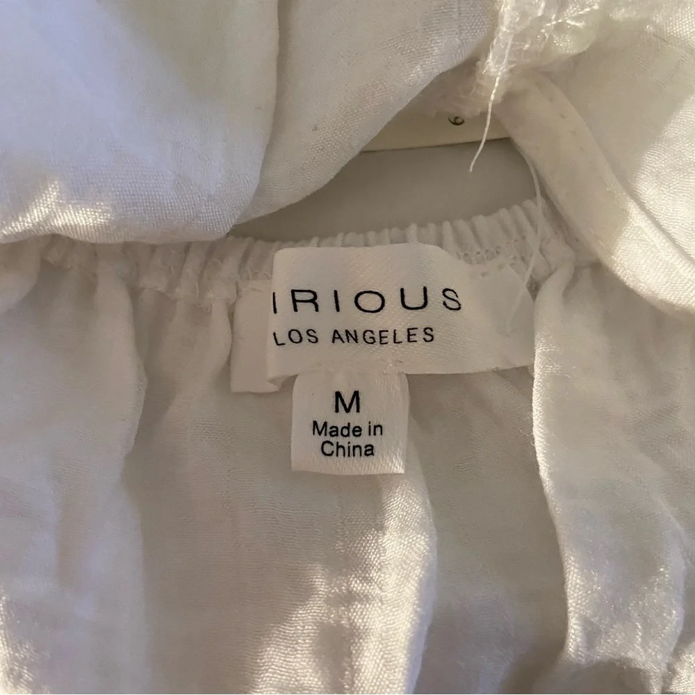 White Ruffled Women's Top - Picture 11 of 13